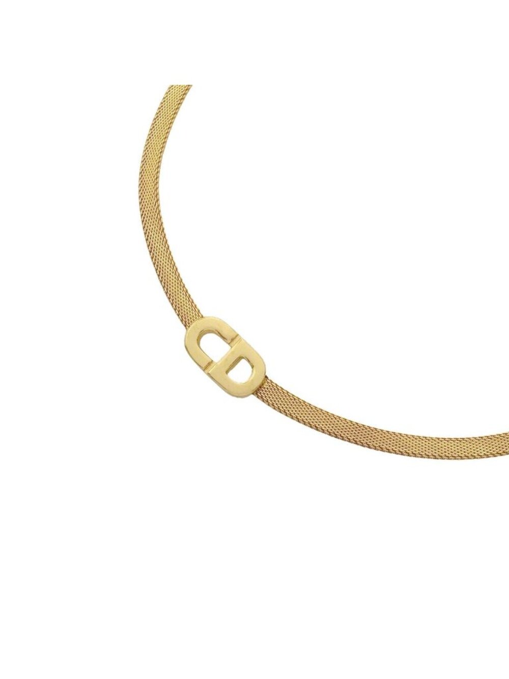 Dior Necklace CD Logo Gold Plated